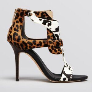 Rachel Roy Animal Print Pony Hair Heels